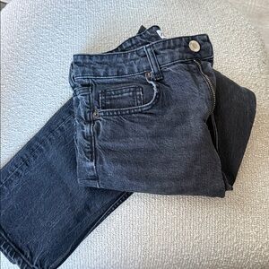 Zara Charcoal Mom Jeans